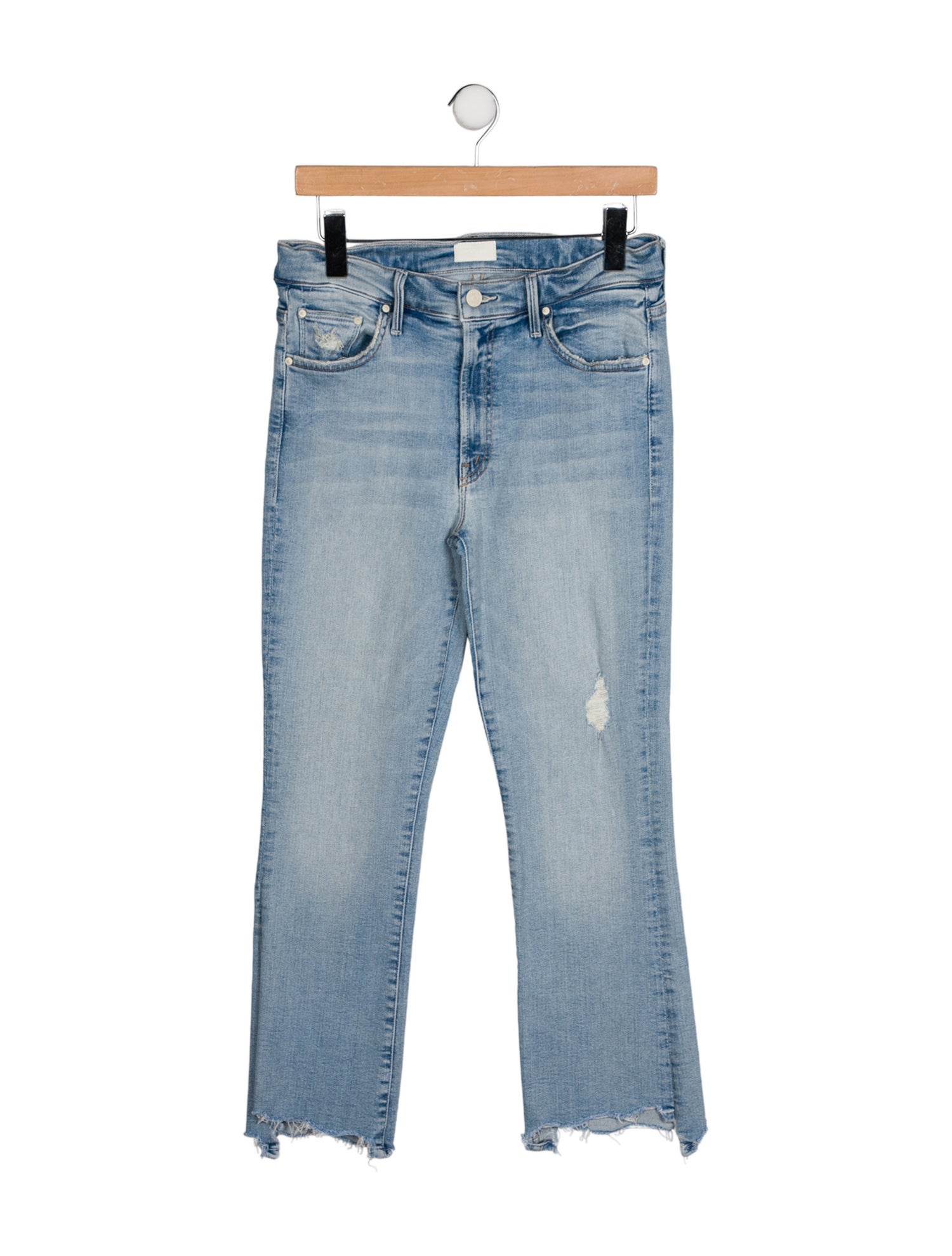 Mother Mid-Rise Straight Leg Jeans